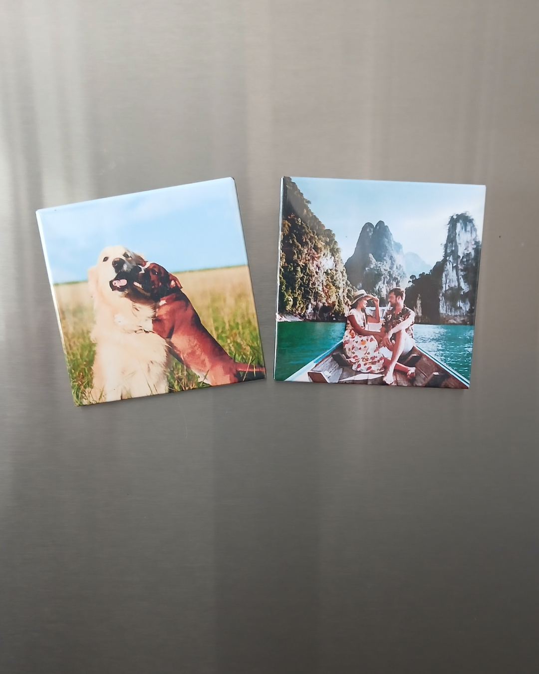 2.5" x 2.5" square magnet Wooden Ornament Holder